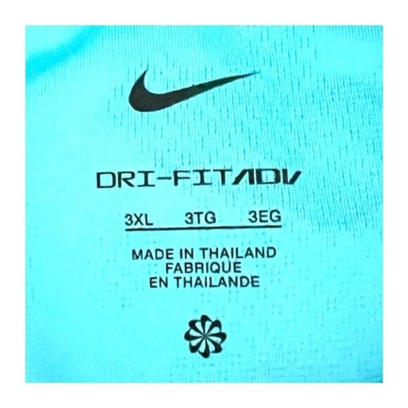 Nike Mens Blue 1/2 Zip Up Dri FIT Moisture Wick Golf Shirt Plus Sz 3XL New - Picture 4 of 12